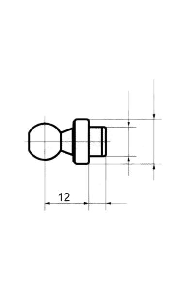 Aftermarket Cap echilibror hayon bolt cu cap bila M8/ M12, set 2 bucati pentr...