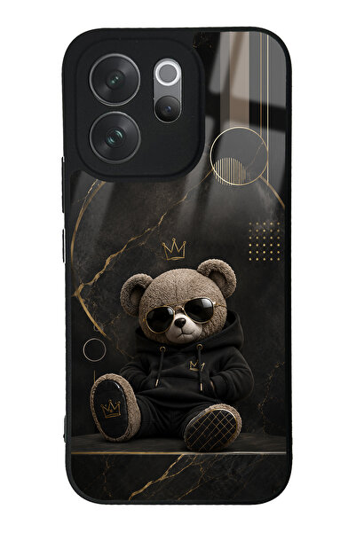 Spoyi Vivo V70 Royal Teddy Tasarımlı Glossy Telefon Kılıfı