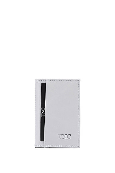 Tamer Tanca Unisex Genuine Leather White Card Holder
