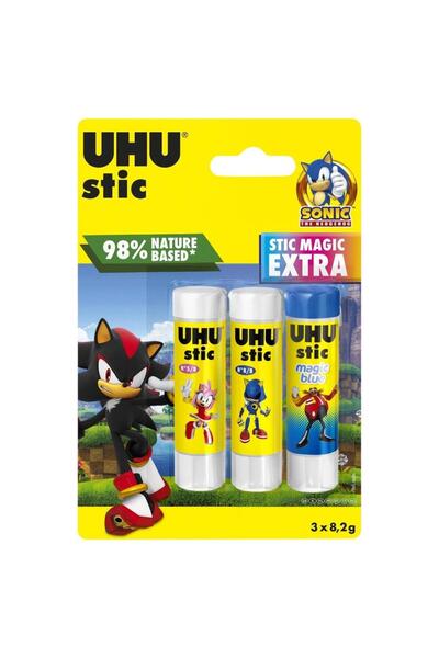 Uhu Set 3 adezivi Stic, magic, , multicolor, 8.2g
