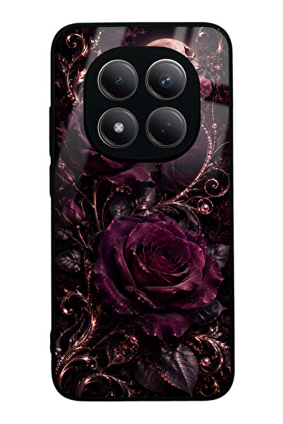Spoyi Xiaomi Redmi Note 15 Pro Moonlit Burgundy Rose Tasarımlı Glossy Telefon...