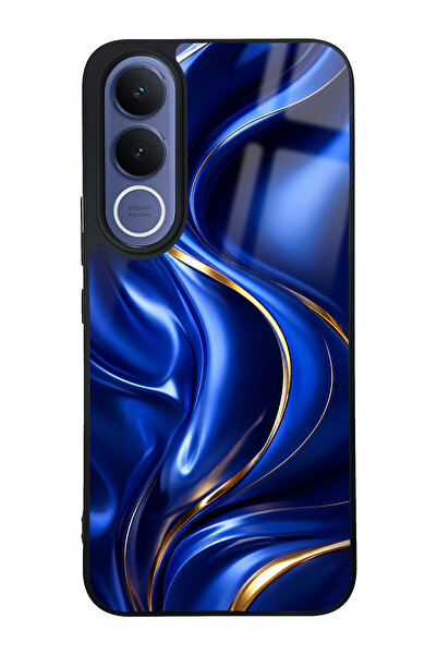 Spoyi Vivo V70 FE Royal Sapphire Flow Tasarımlı Glossy Telefon Kılıfı