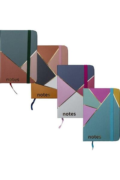 Centrum Caiet/notes Kafelki, A7, 80 file, in linii, coperta tare, multicolor,...