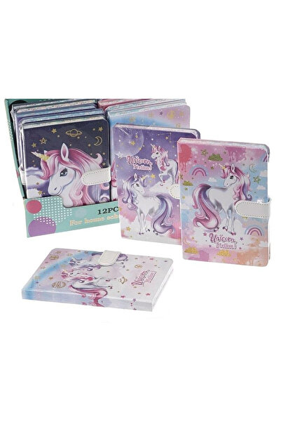 adar Notesuri/carnetele cu motive de unicorni si cosmos, cu inchidere, 19x13 ...