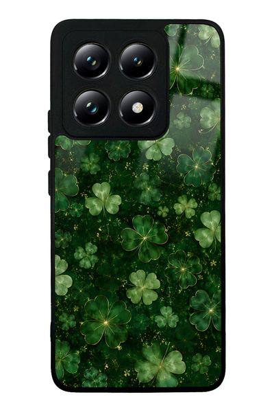 Spoyi Xiaomi Mi 14t Emerald Lucky Clover Design Glossy Phone Case
