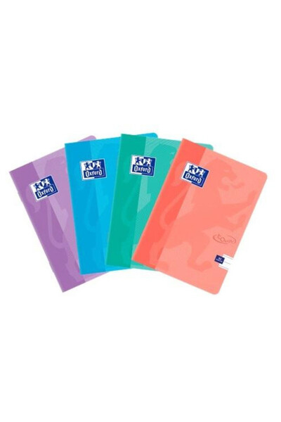 Oxford Caiet Touch Pastel A5, 32 file, in carouri, multicolor, 10 buc