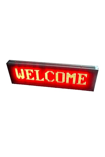 YUPY ®   Semn luminos LED roșu, montare interior/exterior, H20 cm, L 100 cm, ...