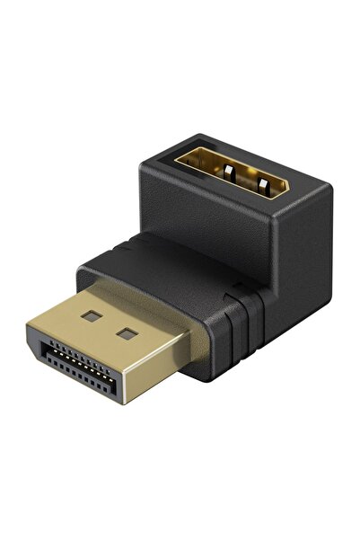 NO BRAND Αντάπτορας GOOBAY DisplayPort 77129, 8K/144Hz, γωνιακός, μαύρος