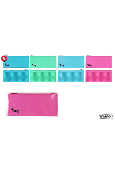 OEM MP Main Paper, penar/etui din silicon cu fermoar, multicolor, 230x105 mm
