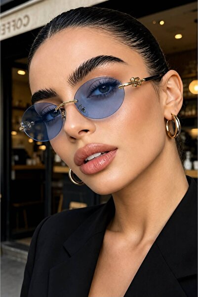 Zzla Alseva Uv400 Protection Oval Cut Glass Women's Sunglasses