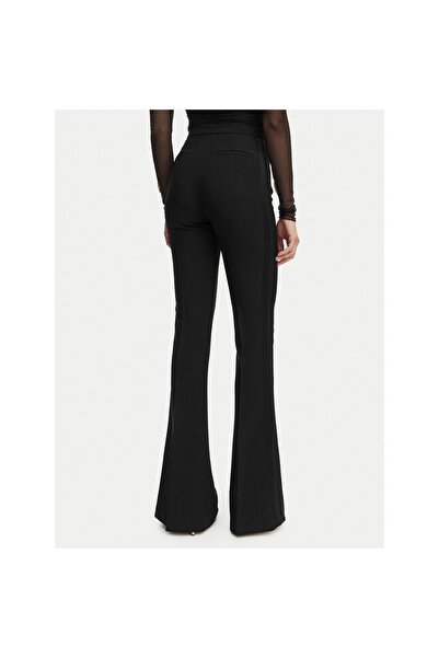 Elisabetta Franchi Pantaloni de damă din material textil PA18462E2 Negru