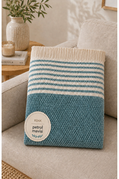 Vivesta Home 180X220Cm Cotton Straw Pattern Sofa Cover Multi-Purpose Sofa Cov...