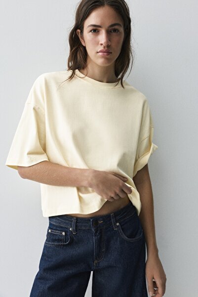 Pull & Bear Boxy kesim kısa kollu tişört