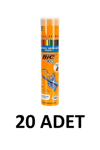 Bic 20 Pieces Evolution Dry Paint Pens 12+1 Metal Tube