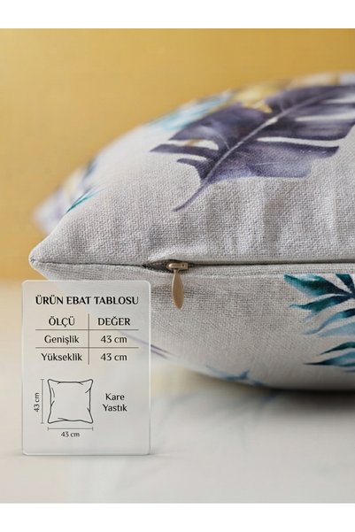 Layvera Throw Pillow Cover 3D Printed 43X43 |   Printed+Soft Texture+Patterned+Modern