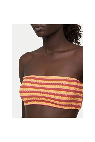 Seafolly Top de bikini pentru femei 31319-247 Portocaliu