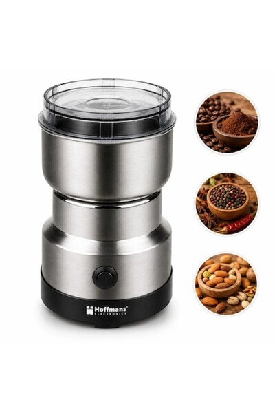 Hoffmans Electronics Ηλεκτρικός Μύλος Hoffmans HM-8012, 300W, Λεπίδες από Ανο...