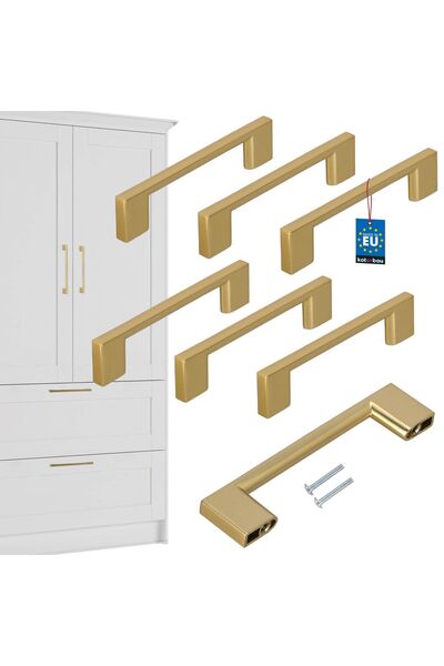 KOTARBAU Mâner pentru mobilier de bucătărie Clasic Modern Alungit Auriu Mat D...