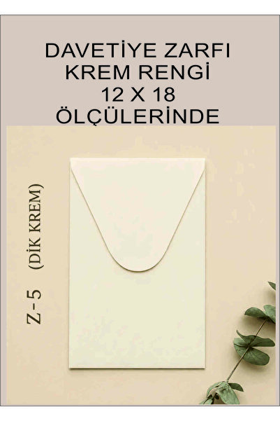 Çınar DAVETİYE ZARFI KREM(50 ADET)