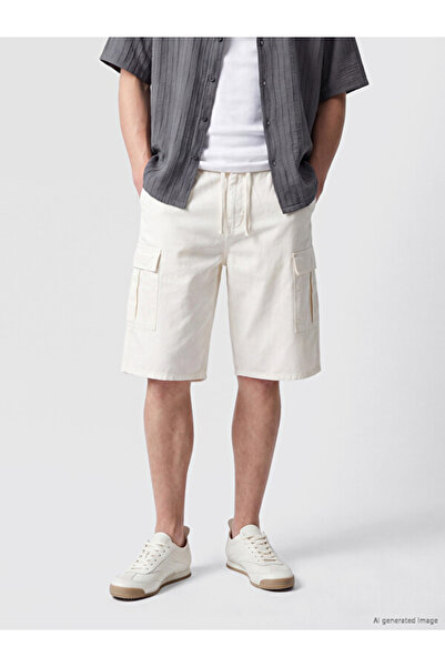 LC Waikiki Relax Fit Gabardine Men's Cargo Shorts from Uzg Store for Style En...