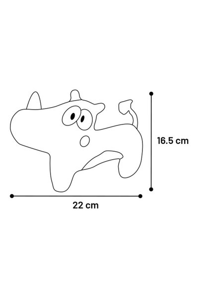 Flamingo Wicker String Sound Fabric Rhino Toy