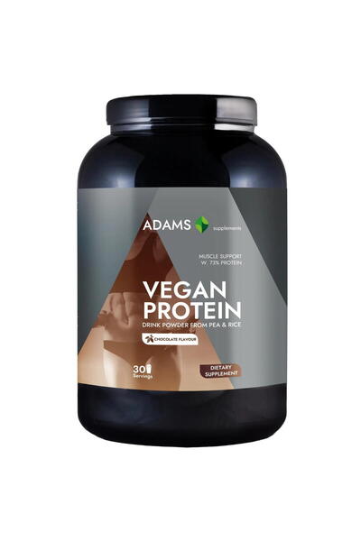 Adams Supplements Proteina Vegana cu Aroma de Ciocolata 908g