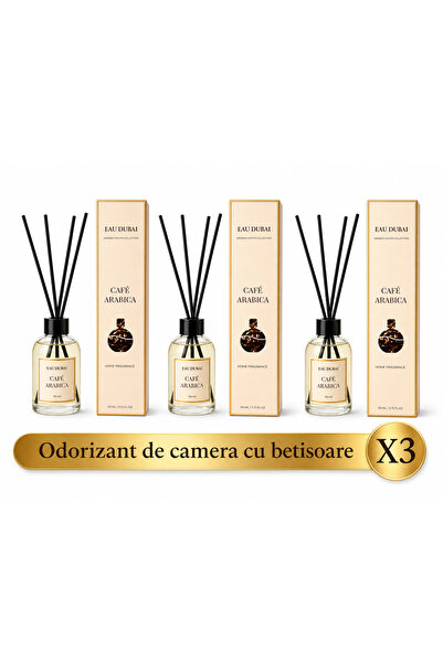 Eau Dubai Set 3x Difuzoare cu Parfum Aromatic pentru Camera, EAU DUBAI, Cafe ...