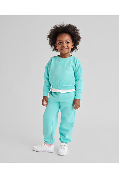 The Children's Place Girls French Terry Jogger - Hint Of Mint