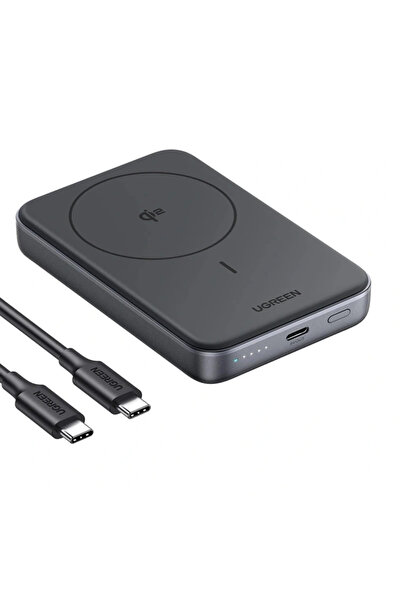 Ugreen Powerbank magnetic 10000mAh pentru Magsafe cu cablu USB-C 30W iPhone