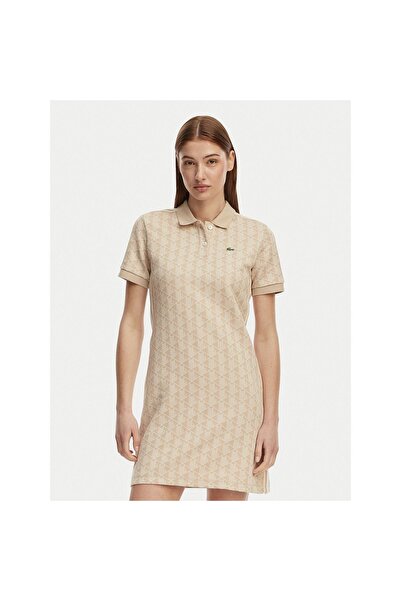 Lacoste Rochie de zi cu zi pentru femei EF2655 Bej