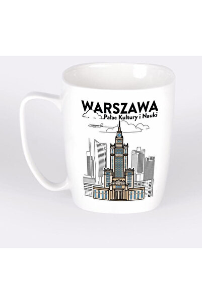 Nadwyraz Cana Nadwyraz.com Palac Kultury i Nauki, ceramica, cu imprimeu, alb,...