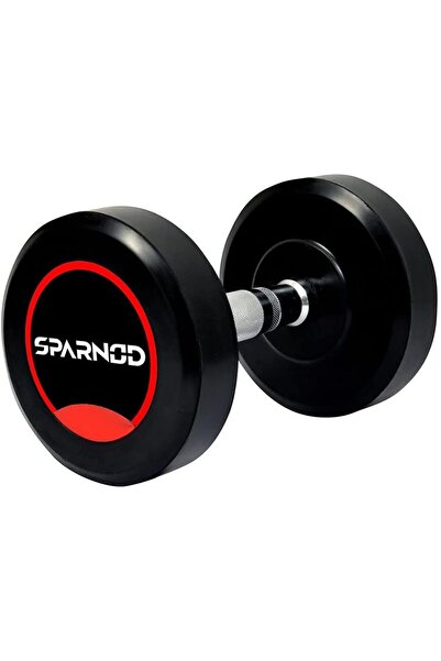Sparnod Fitness SDR-15_PAIR Round Rubber Coated Dumbbells with Metal Handle for Strength Training