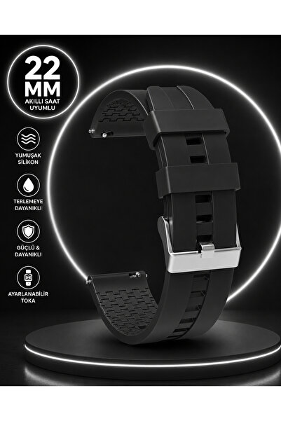 TechTrove Haylou GST Uyumlu 22mm Spor Silikon Kordon