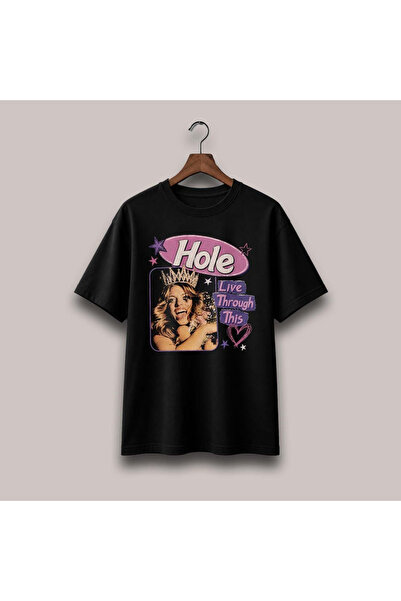 Grafftee Clothing Μπλουζάκι Unisex Oversize με στάμπα  "Hole Live Through thi...