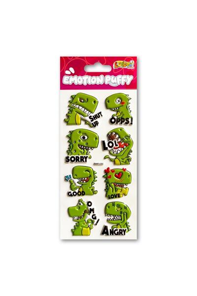 Penmate Autocolante/stickere Emotion Dino puffy 3D, autoadezive, multicolor, ...