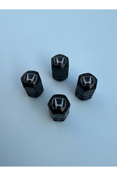 Aksefuar Lazer Honda S2000 ile Uyumlu Logolu Alüminyum Altıgen Siyah Sibop Ka...
