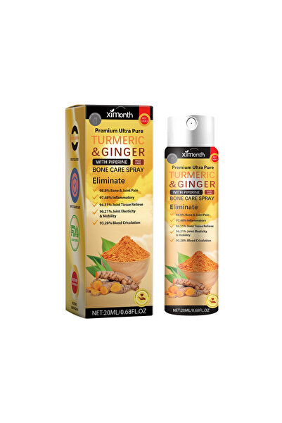 Ximonth Turmeric & Ginger Spray with Piperine for Muscle & Joint Care –