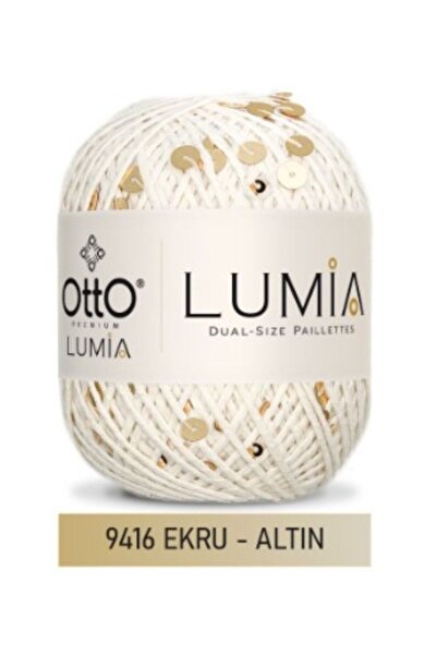 Atölye MaDe Otto Lumia -9416 Ekru Altın- Çift Boy Pullu 50gr 90m - %85Pamuk %...