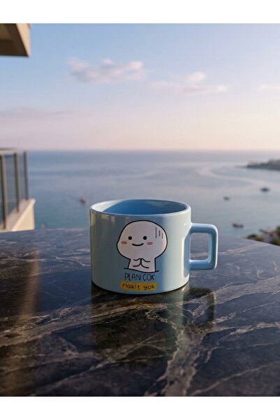 Hediyeni Al Plan Very Cashless Special Design Printed Ceramic Coffee Tea Mug