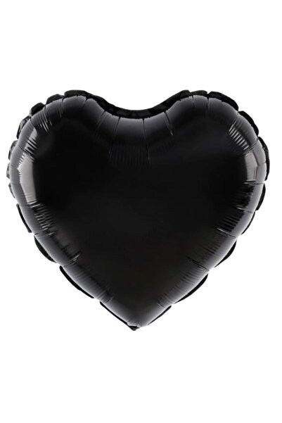genaja Balon Folie Inimă Neagra 18 Inch (45 cm) pentru Petreceri, Aniversări ...