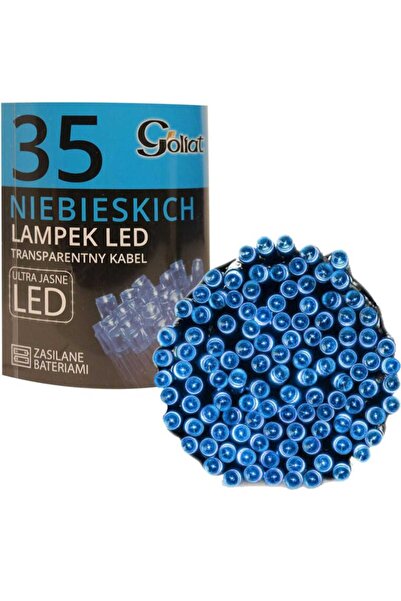 Goliat Luminițe LED albastre pentru brad, cu baterii - Iluminat decorativ de ...
