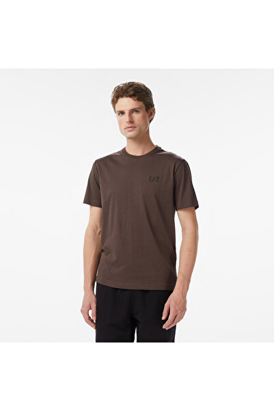 EA7 Core Identity Erkek Kahverengi T-Shirt