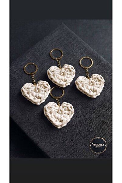VESPERASTOREE Knitted Heart Keychain (25 Pieces)