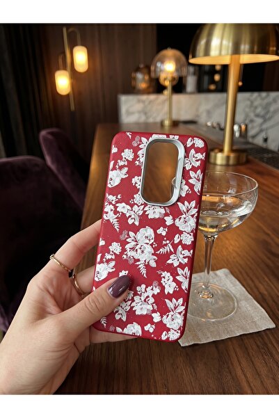 Hatreds Redmi Note 8 Pro Deri Dokulu Desenli Kamera Korumalı Darbe Emici Sili...