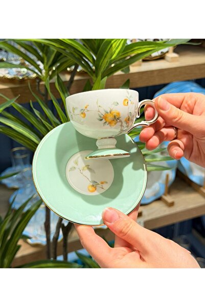 Onedekor 6 Kişilik Mint Kahve Fincan Takımı