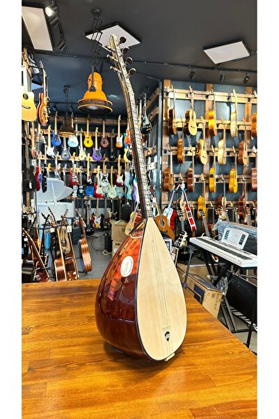PENA MÜZİK Kısa Sap Üst Seri Tam Profesyonel Ardıç Bağlama 40 Tekne