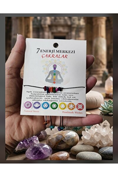 best bioenerji taş terapi 7 Chakra Natural Stone Bracelet