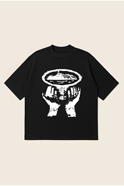 Moon Dancer Corteiz Hurricane Printed Oversize Boxy Cut Unisex 100% Cotton Ts...