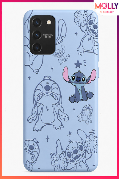 Molly SAMSUNG GALAXY S10 LİTE İçin Bebe Mavisi Stitch Tatlı Çılgınlık Desenli...
