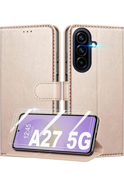 Rivor Samsung Galaxy A27 Uyumlu Kılıf Kamera Korumalı Kapaklı Kartlıklı Cüzda...